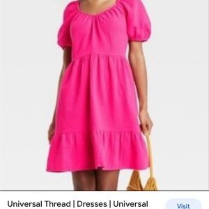Cute hot pink Universal thread dress worn twice